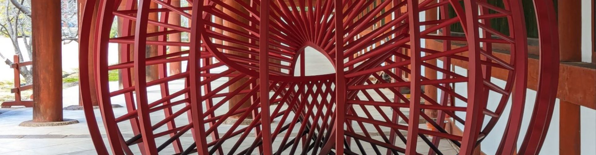 An art installation in the Nara Temple